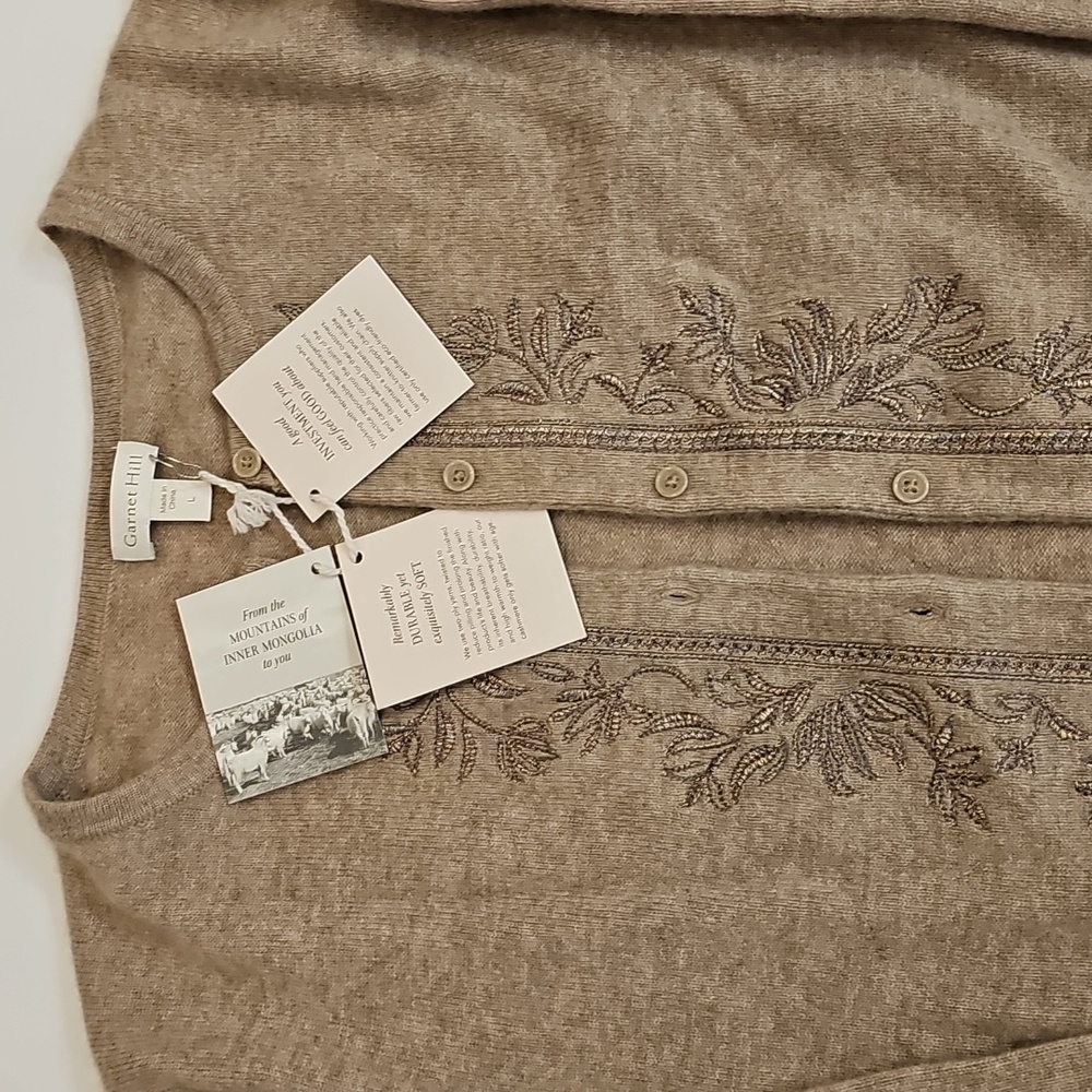 Cashmere Embroidered Sweatse - Picture 3 of 7